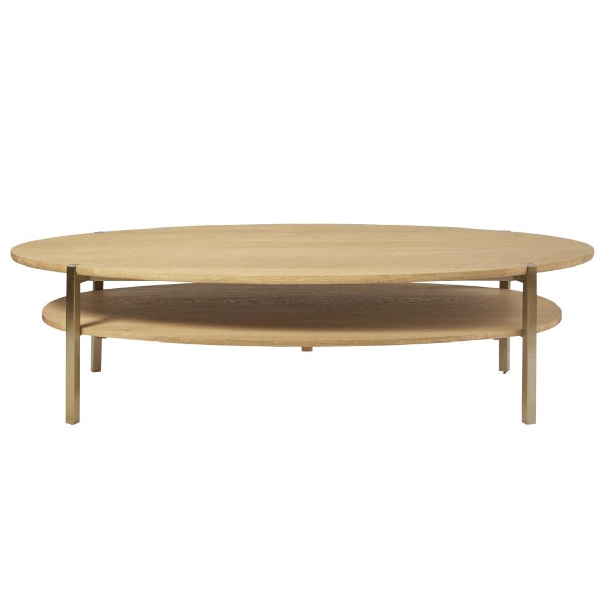 Table basse ovale 2 plateaux Karla