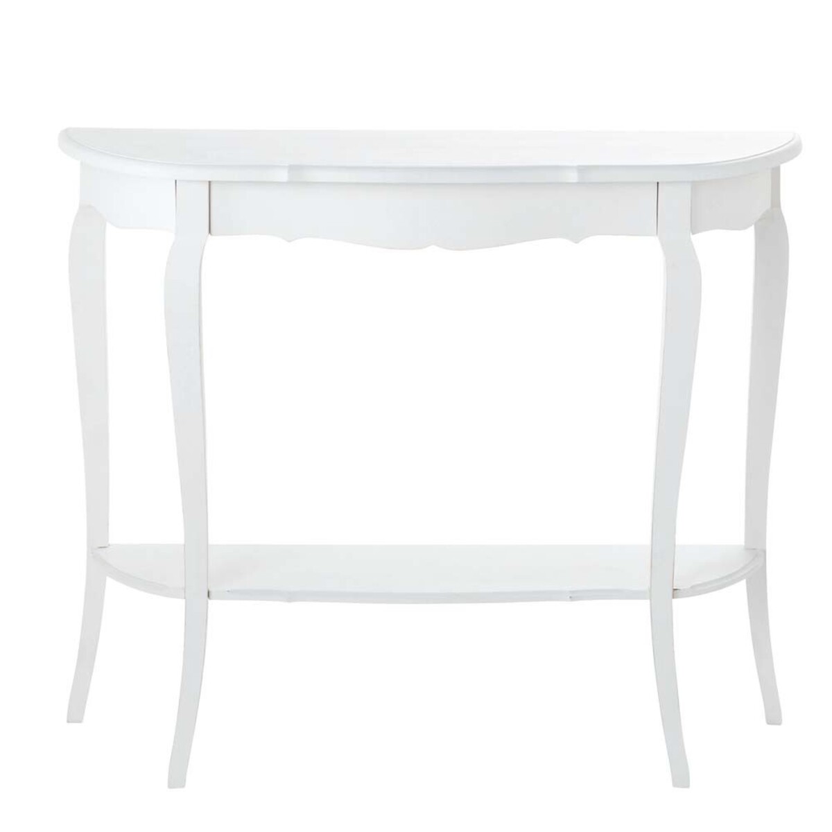 Table console en bois blanche L 94 cm Séraphine