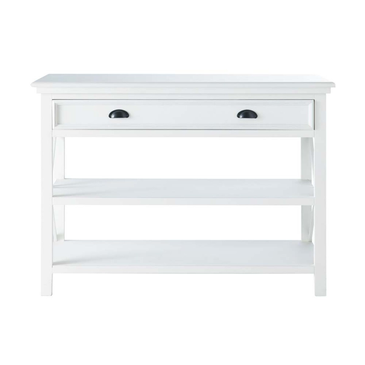 Table console en pin blanc L 120 cm Newport