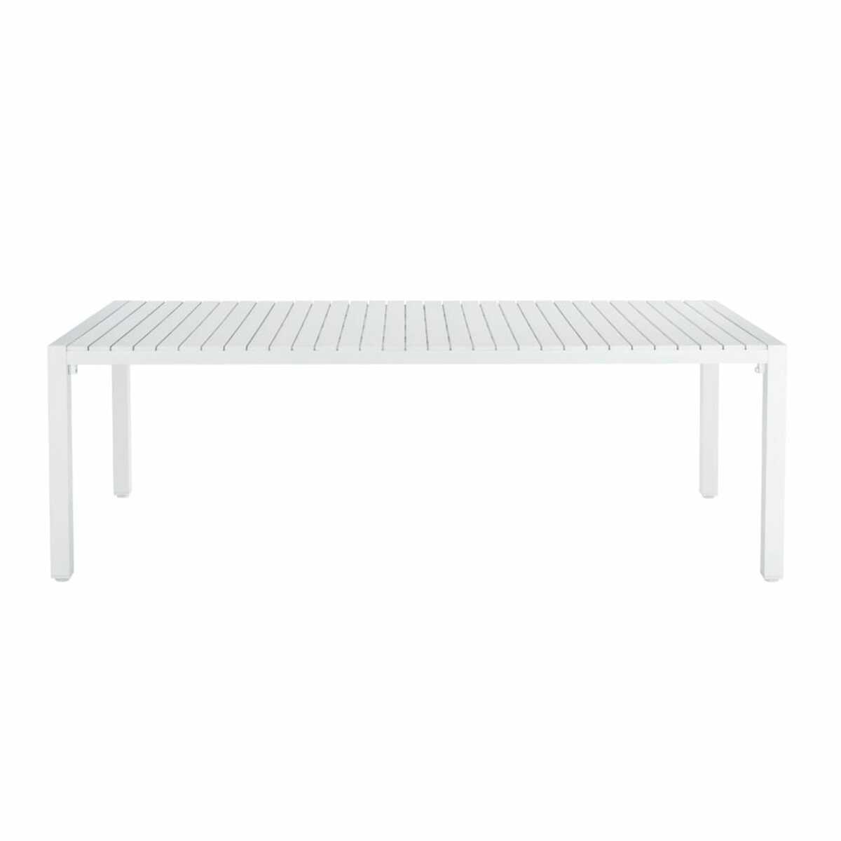 Table de jardin en aluminium blanc L 230 cm