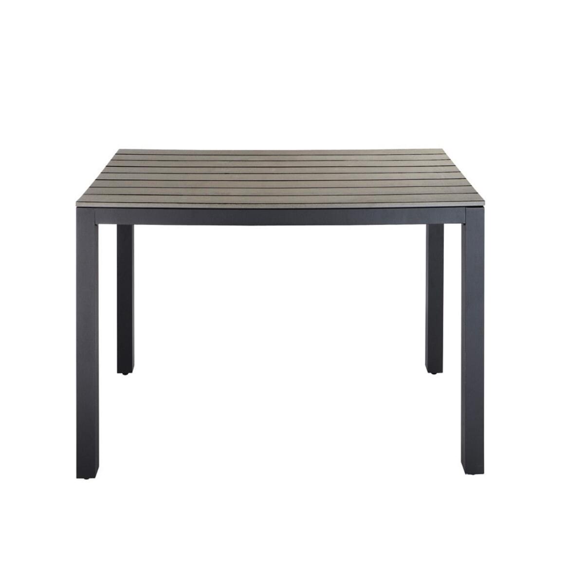 Table de jardin en aluminium gris anthracite L104 Escale