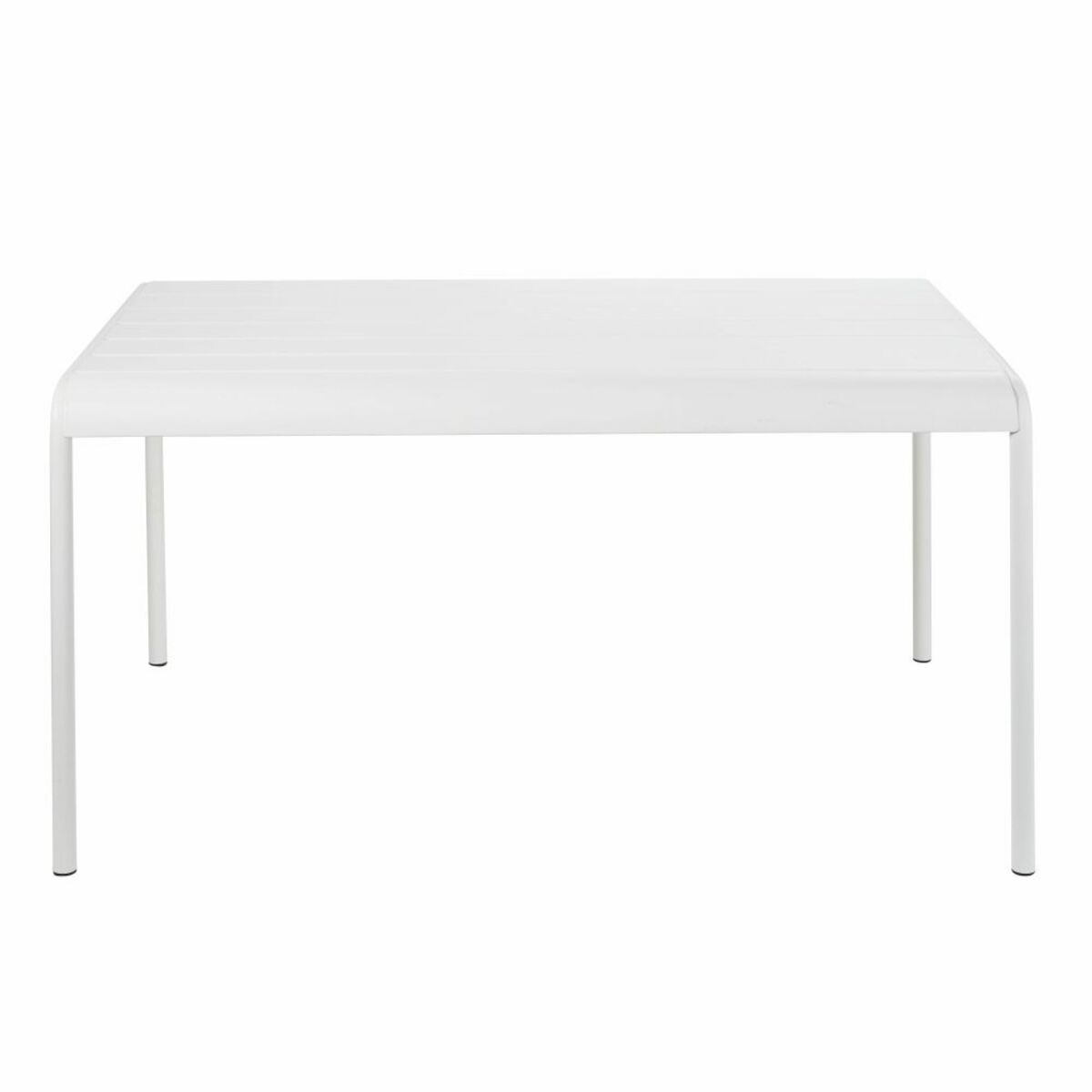 Table de jardin en métal blanc 4/6 personnes L140 Batignolles