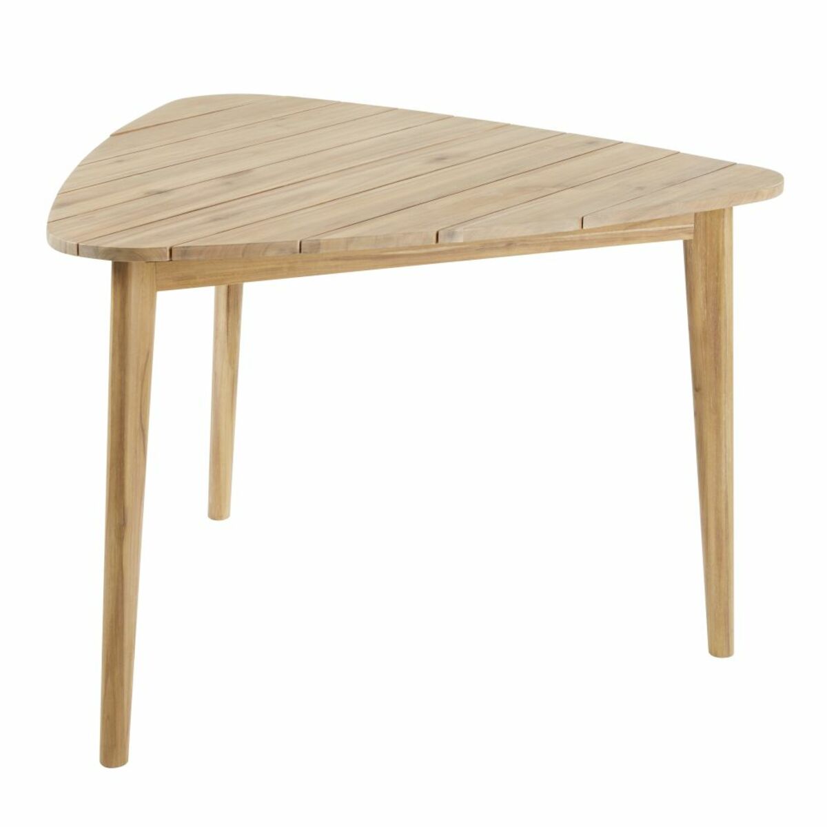 Table de jardin triangulaire en acacia massif 3 personnes L110 Massilia