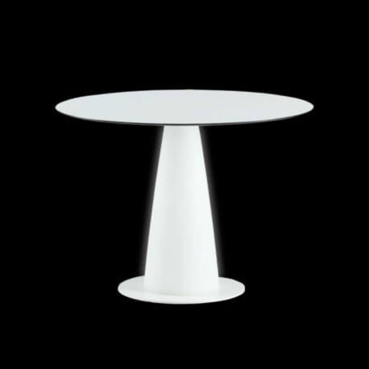 Table ronde lumineuse intérieure Hopla D100 H72 cm - Blanc