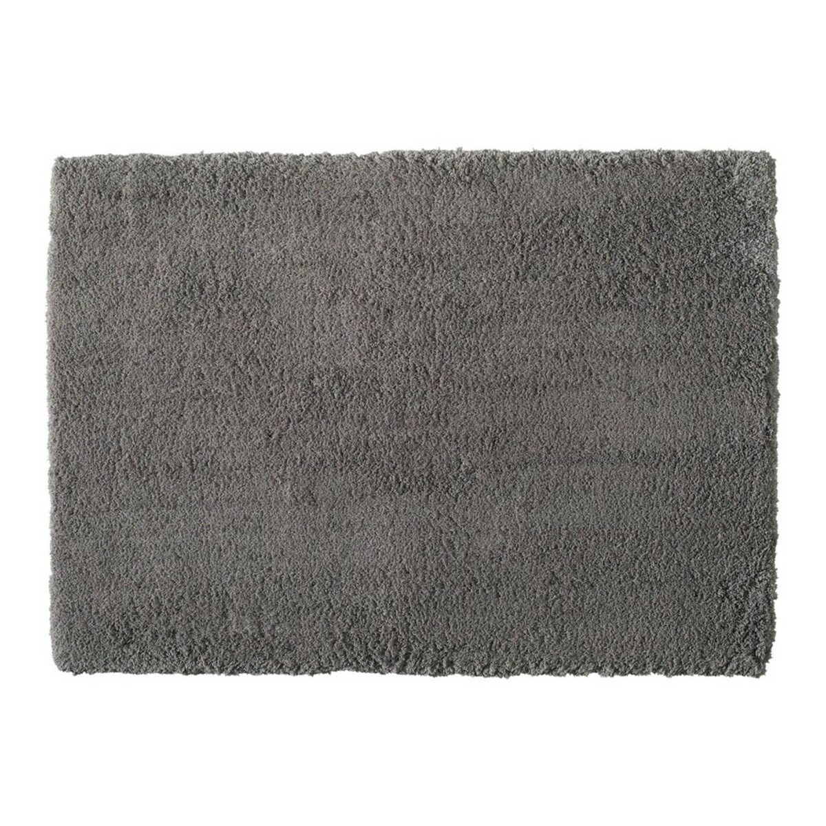 Tapis à poils longs en tissu gris 140 x 200 cm