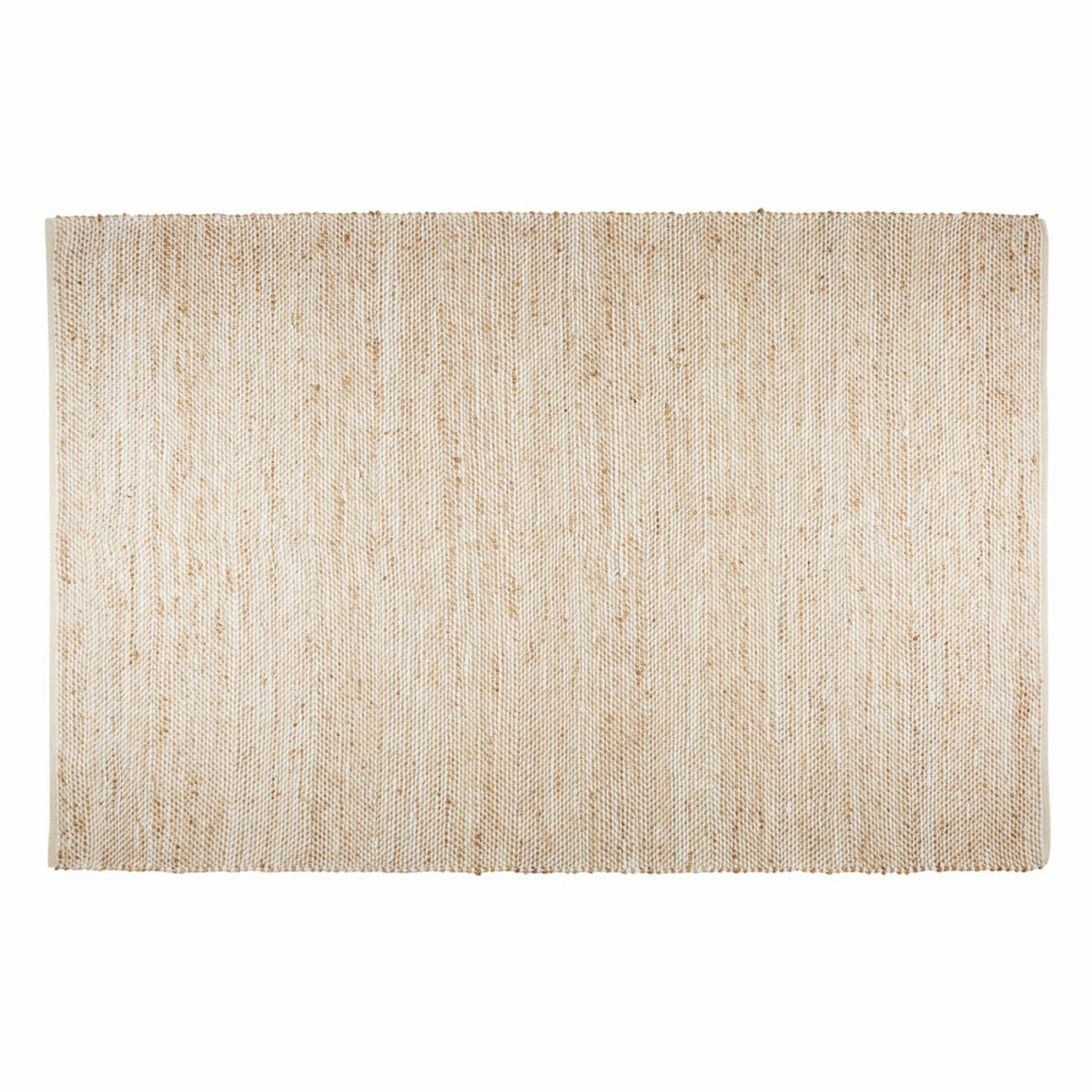 Tapis en coton et jute beige 200x300cm