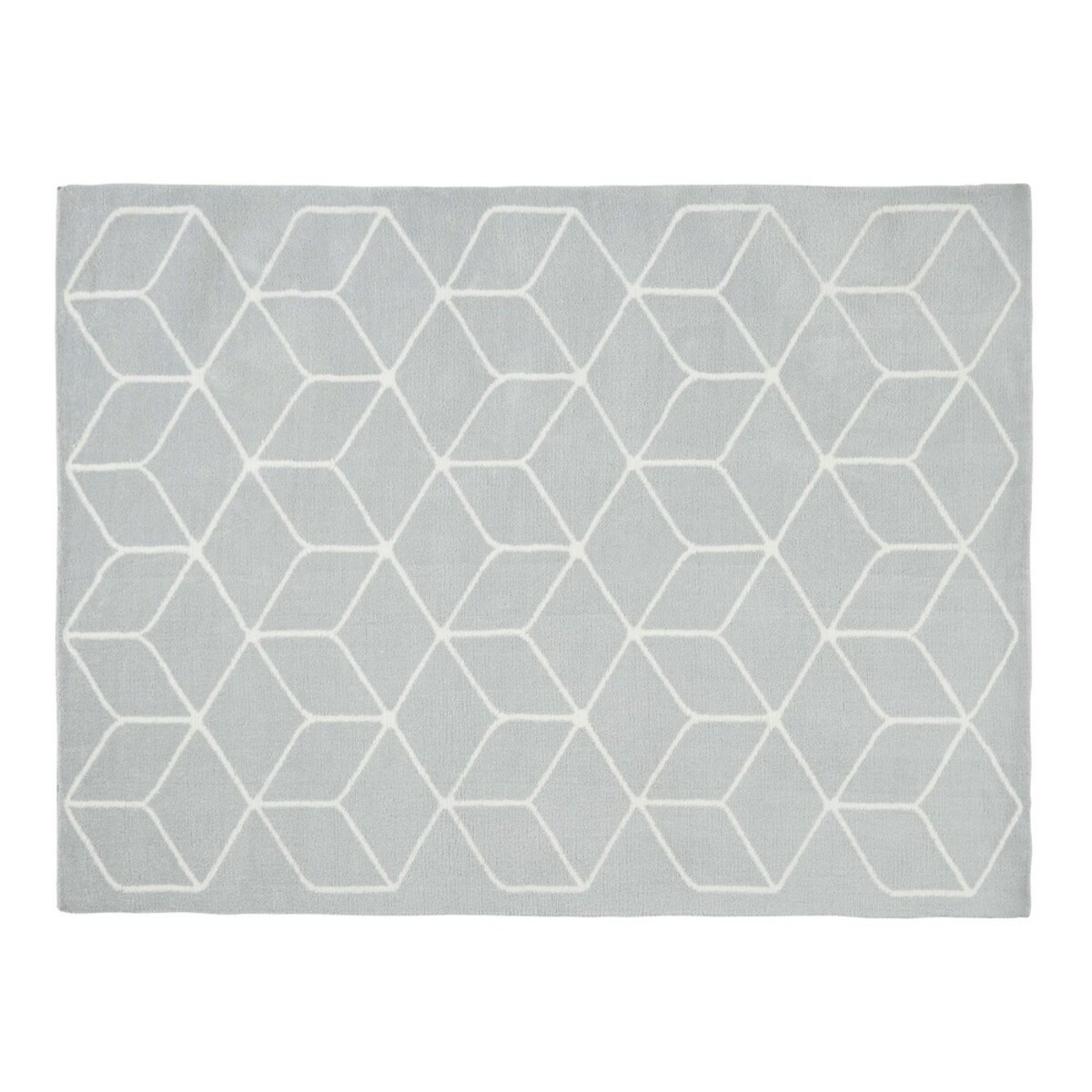 Tapis motifs gris et blancs 140x200cm