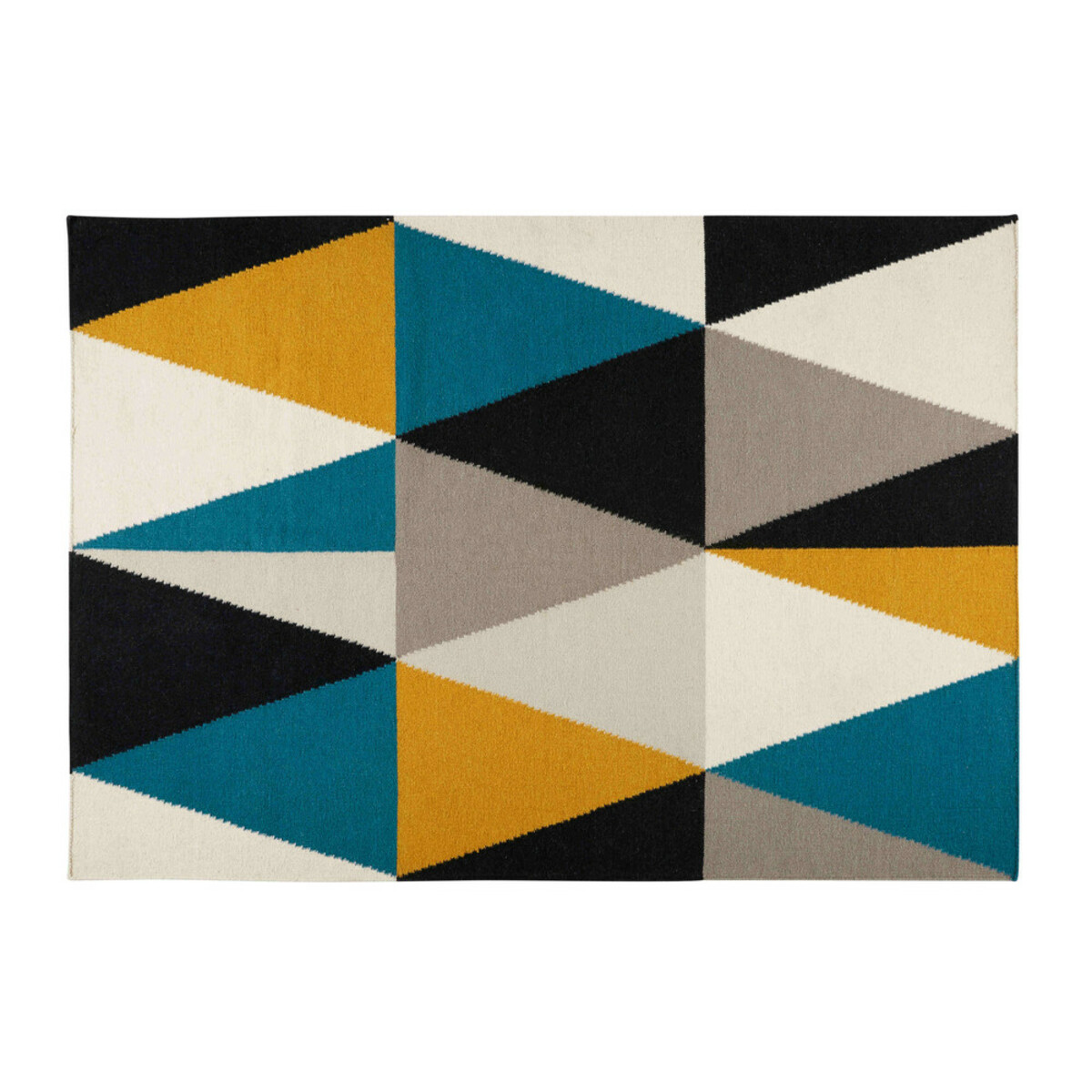 Tapis motifs triangles multicolores 200X140cm