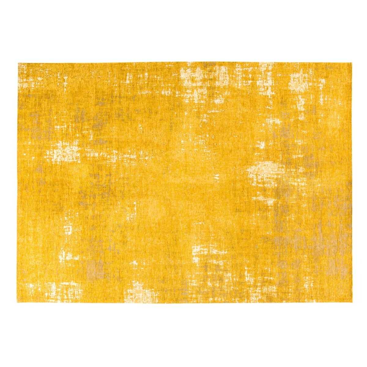 Tapis tissé jacquard jaune moutarde 200x290, OEKO-TEX®
